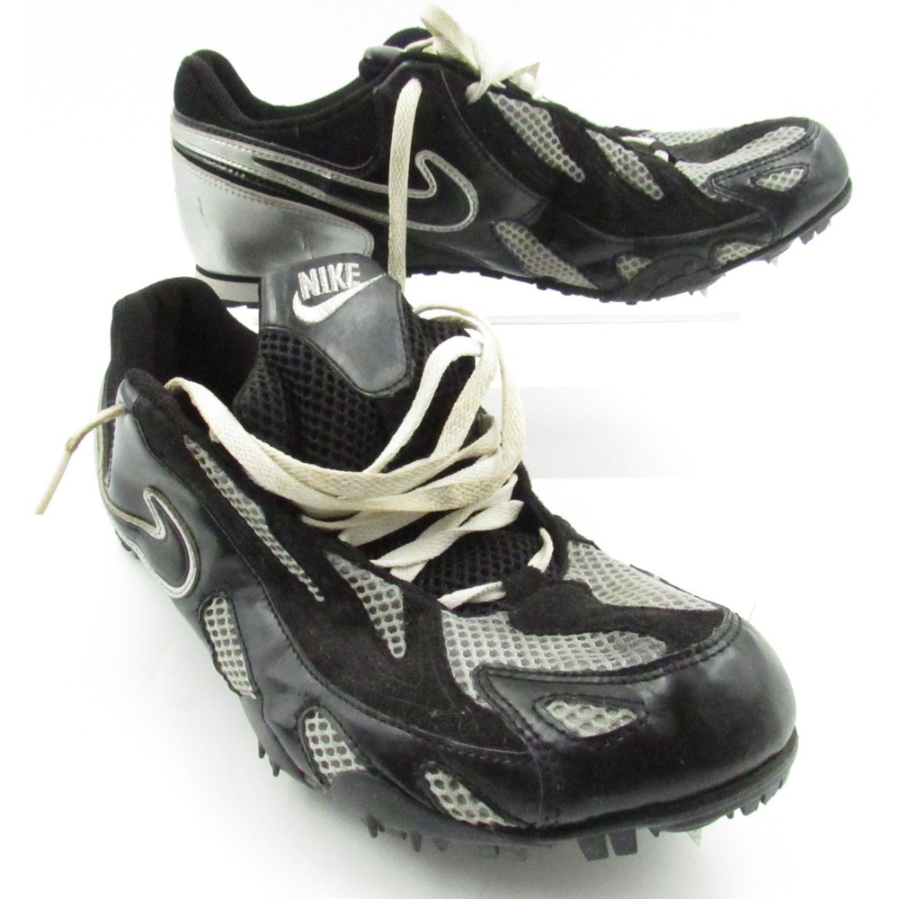 Nike Bowerman Series Track & Field Spikes Shoes US Men's 11 Black Silver